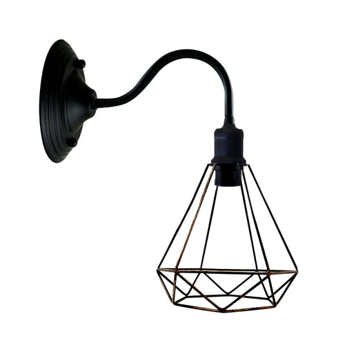 Modern Industrial Vintage Indoor Black colour Wall Light Lamp Fitting