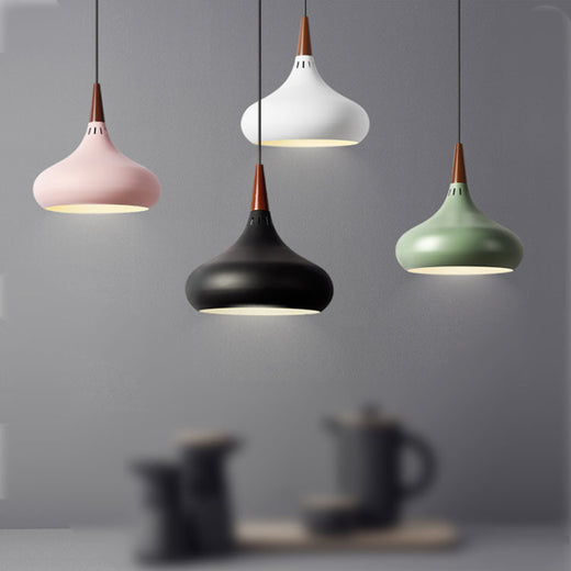 Modern Single Head Aluminum Alloy Pendant Light