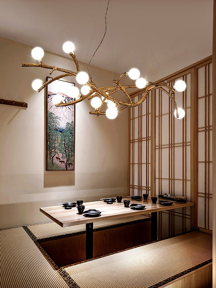 Zen Tree Branch Pendant Chandelier Wabi Sabi