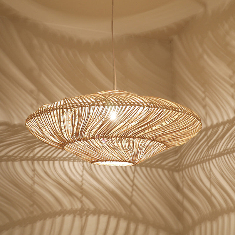 Zen Tea Room Rattan-weaved Ceiling Lamp