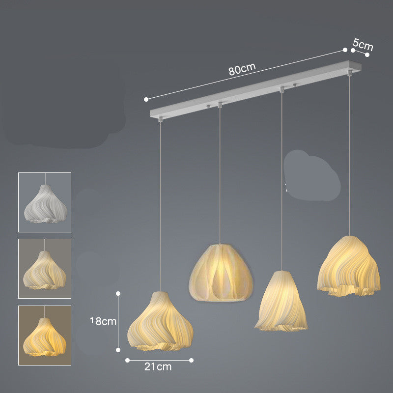 Nordic Iron Pendant Light LED Three-Color