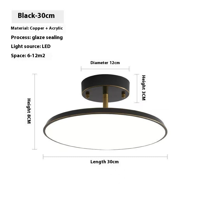 Copper Rotatable Small Ceiling Aisle Light