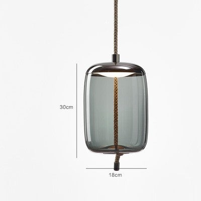 Modern Glass Pendant Chandelier with LED Light