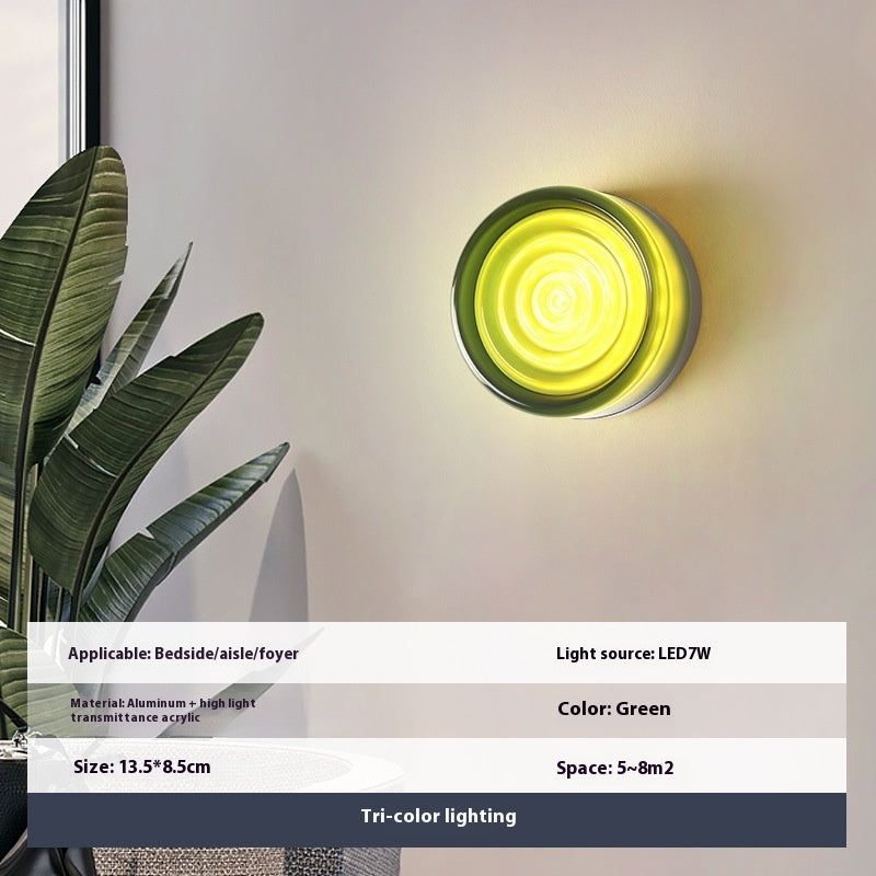 Water Ripple Acrylic Wall Lamp for Living Room