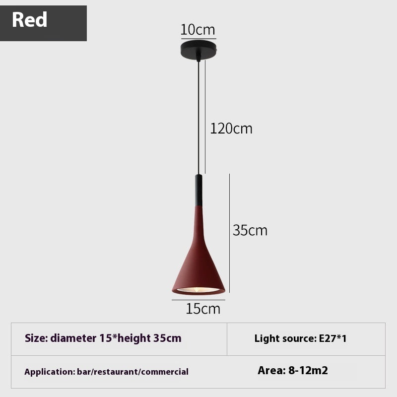 Nordic Minimalism Aluminum Horn Chandelier Restaurant Bar Lamp