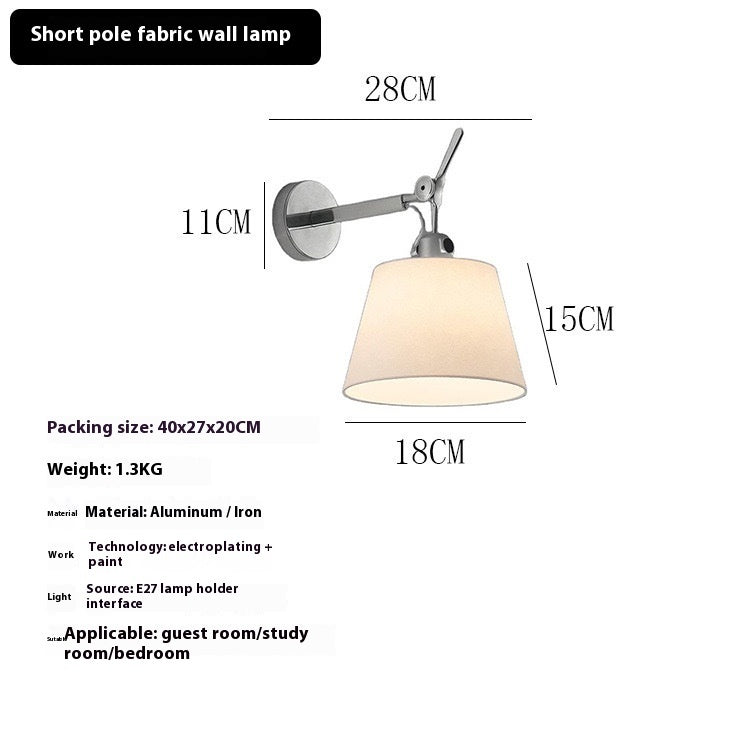 Straw Hat Girl Creative LED Restaurant Aluminum Wall Lamp