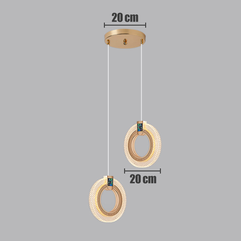 Zinc Alloy Acrylic LED Pendant Light - Minimalist