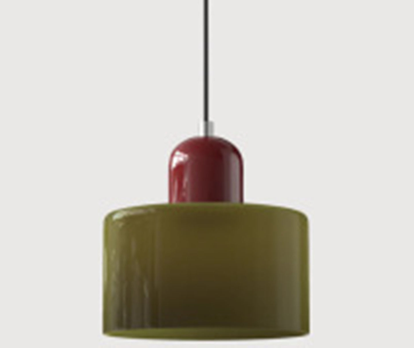 Cream Wind Round Glass Small Droplight