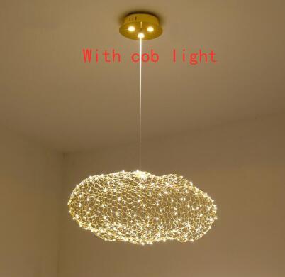 Mesh Woven Sky Star Iron Net Cloud Chandelier