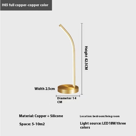 Bedroom Bedside Lamp Warm Desk Simple Modern Girl Personality Creativity