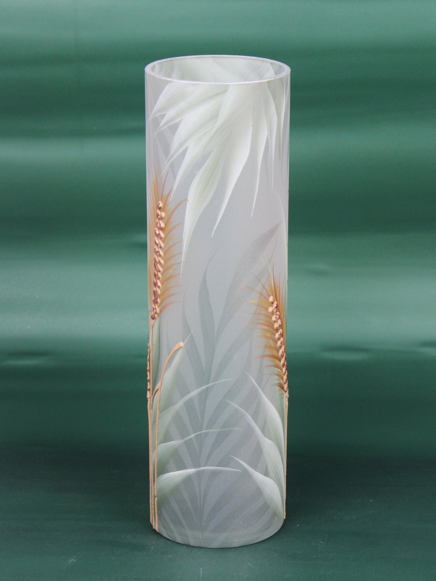 floor light green art decorative glass vase 7017/400/sh332