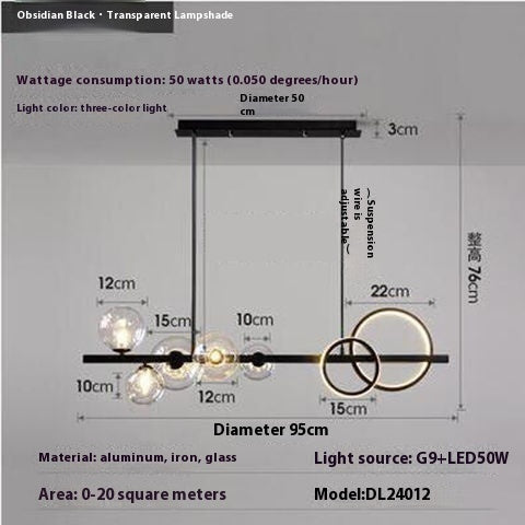 Dining-room Lamp Modern Minimalist Led Chandelier