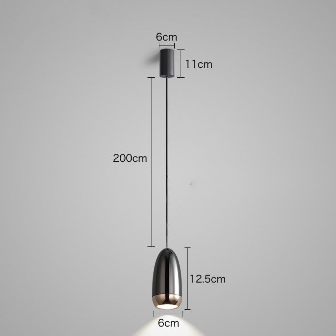 Modern Iron LED Pendant Light with Remote Control
