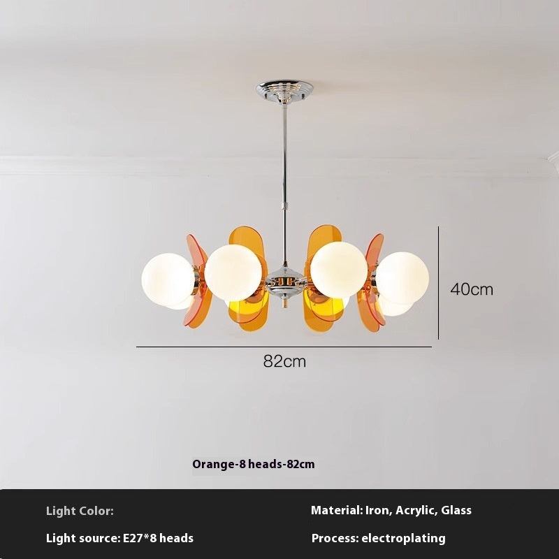 Retro Dining Room Chandelier Living Room Bedroom Eye Protection Chandelier