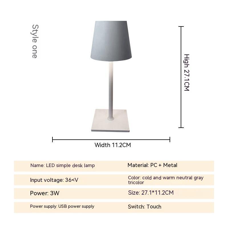 Modern Minimalist USB Wireless Charging Small Night Lamp