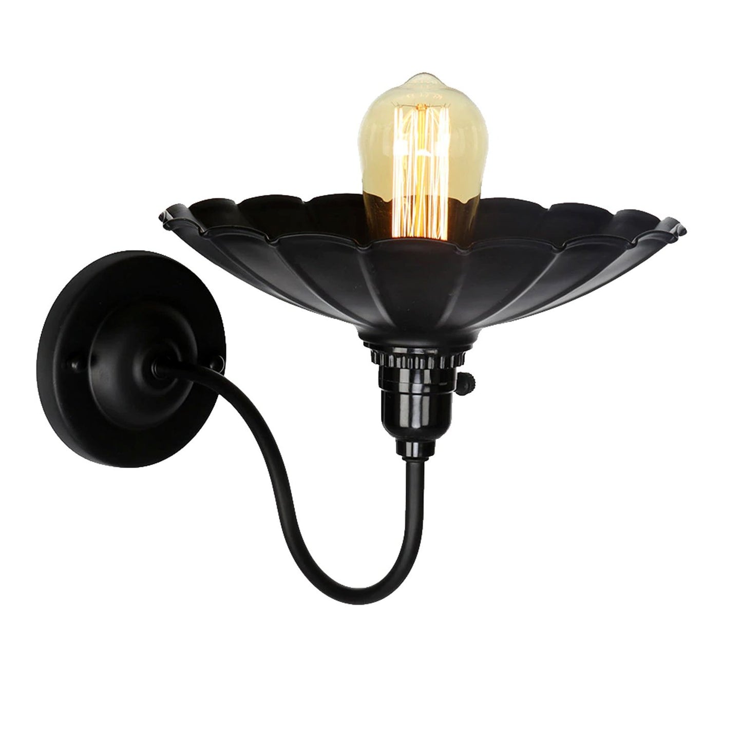 Black Retro Vintage Industrial Wall Lights Rustic Sconce Lamp