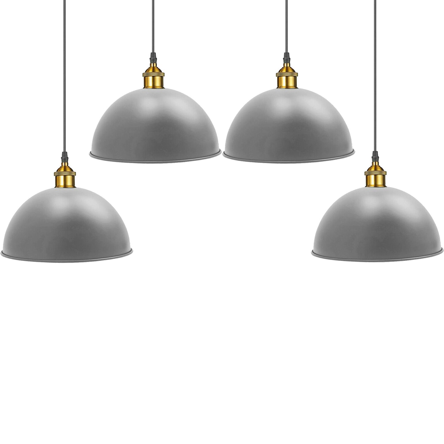 Grey Metal Ceiling Light Pendant Shade Retro Lampshade~1846