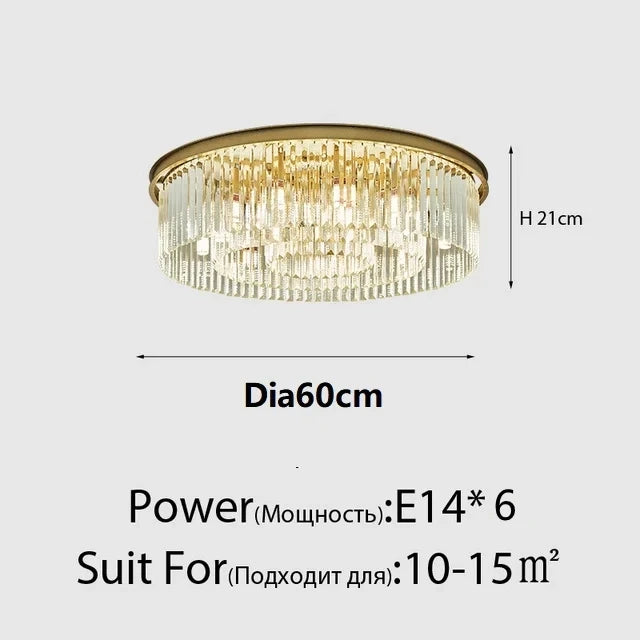 Modern Glass Chandelier LED Ceiling Light Black Gold