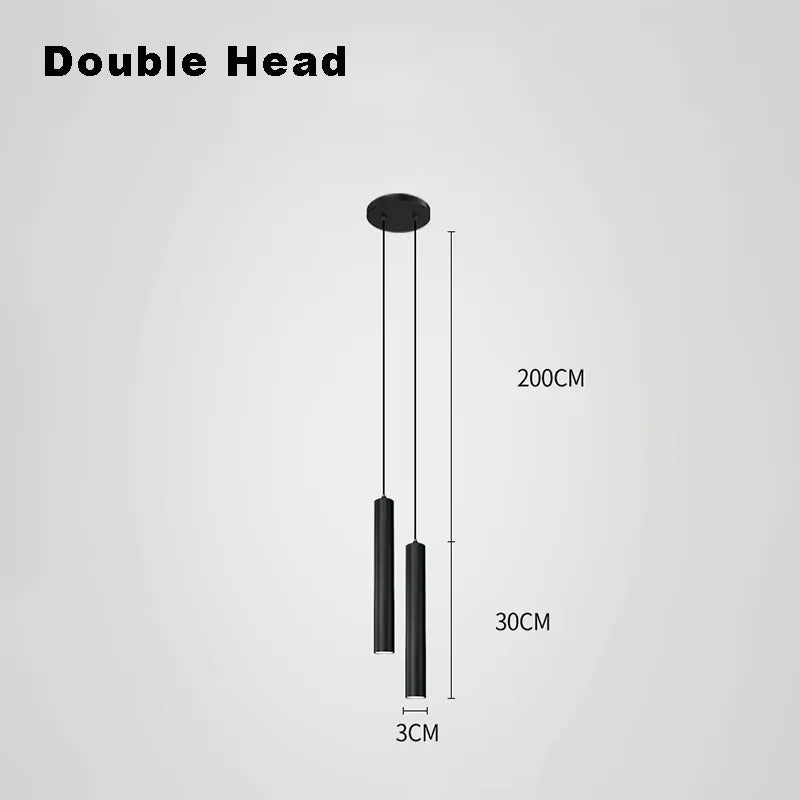 Minimalist Aluminum Pendant Light Adjustable