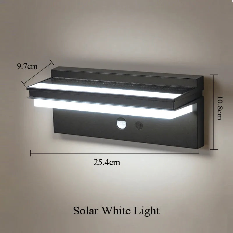 Solar LED Outdoor Wall Light with Motion Sensor IP65