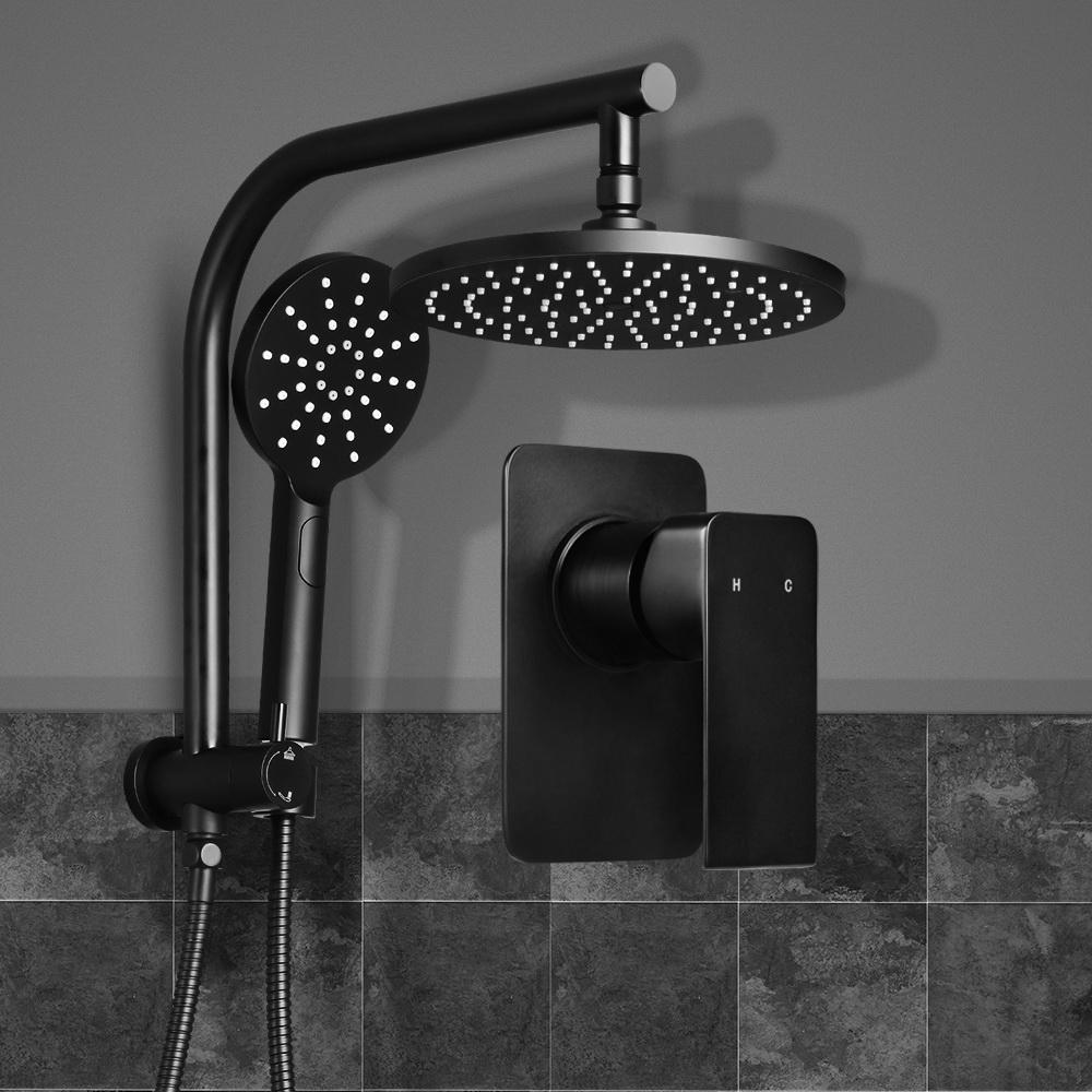Cefito 9'' Rain Shower Head Set Handheld Round High Pressure Mixer Tap