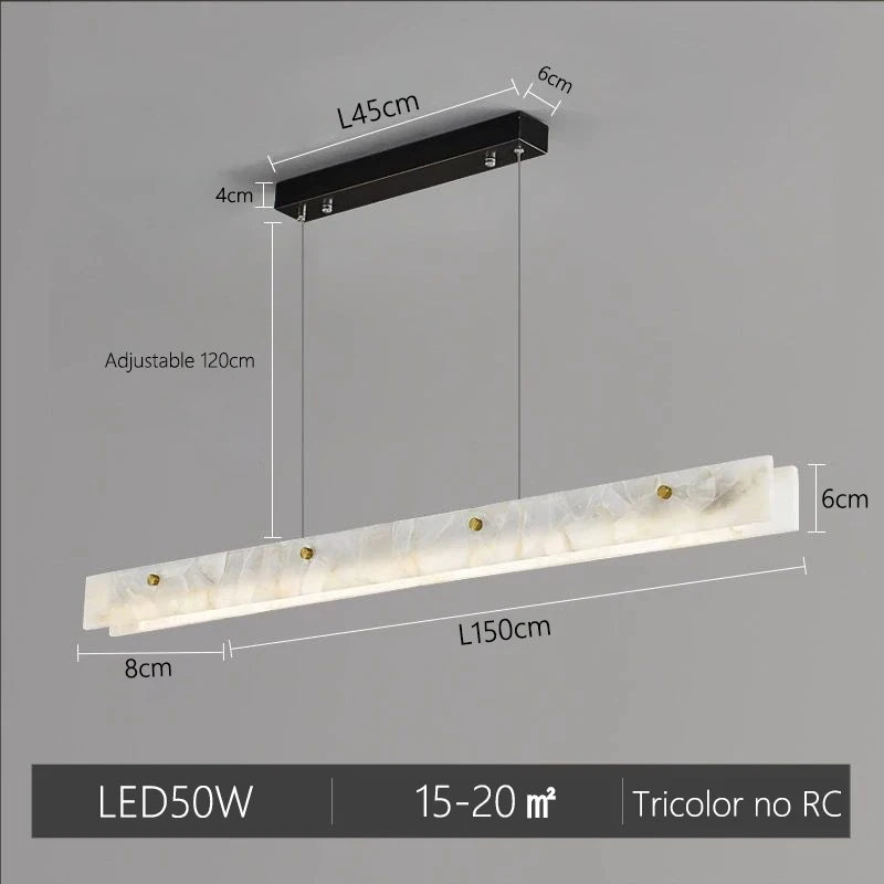 Minimalist Marble Pendant Light for Dining Room
