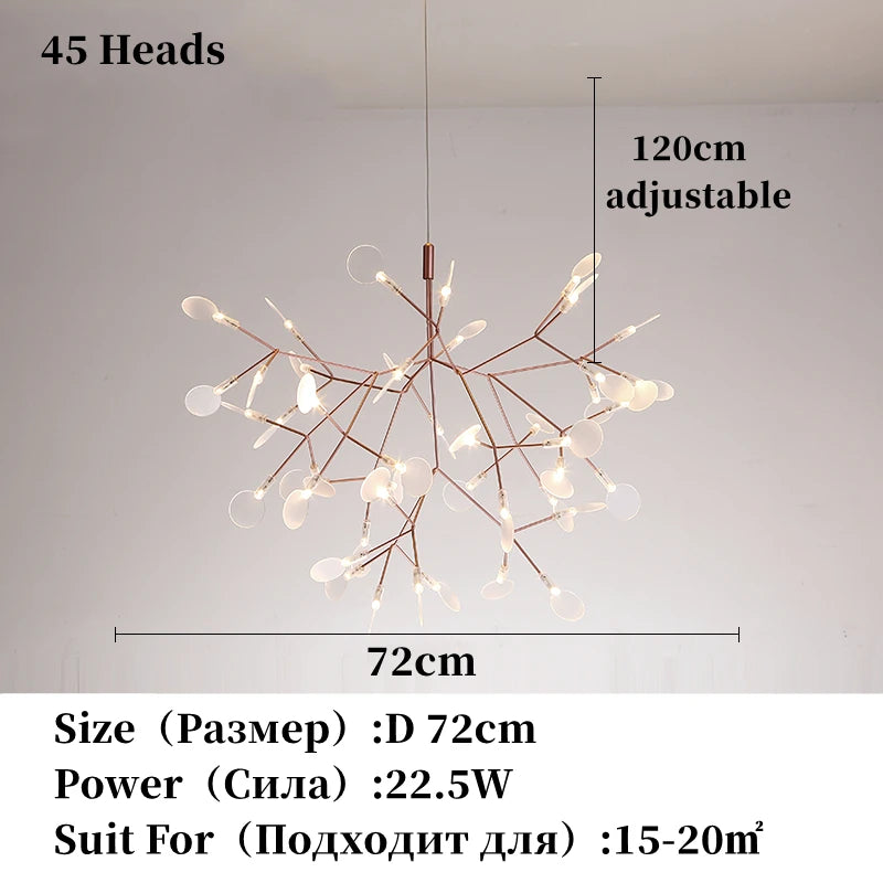 Modern Stainless Steel Ring Pendant Chandelier