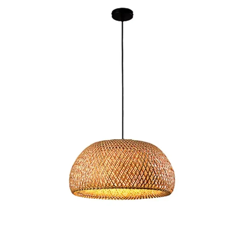 Bohemian Rattan Woven Pendant Light 26cm
