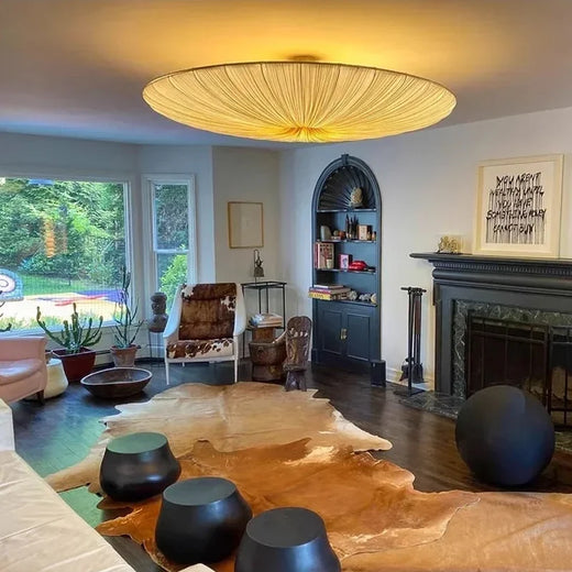Nordic Fabric Pendant Light for Living Room