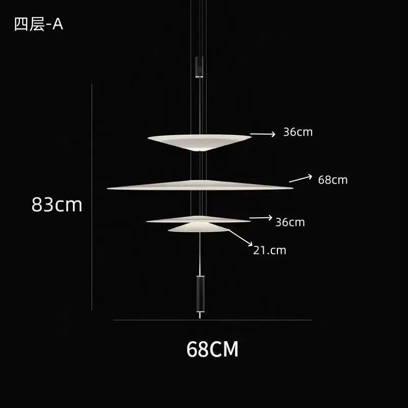 Minimalist Acrylic Iron Pendant Light for Dining