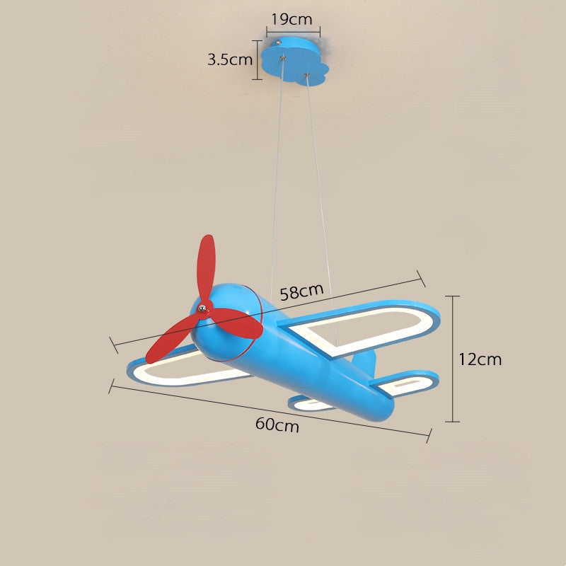 Children's Cartoon Lamp Ceiling Plane Bedroom Chandelier