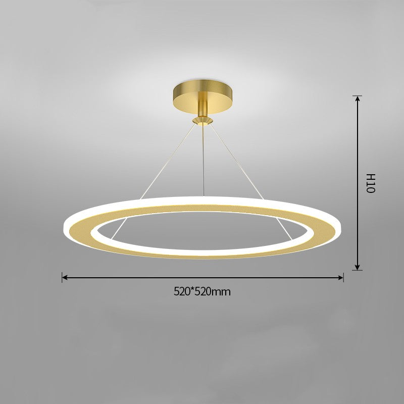 Modern Iron Circular LED Ceiling Chandelier