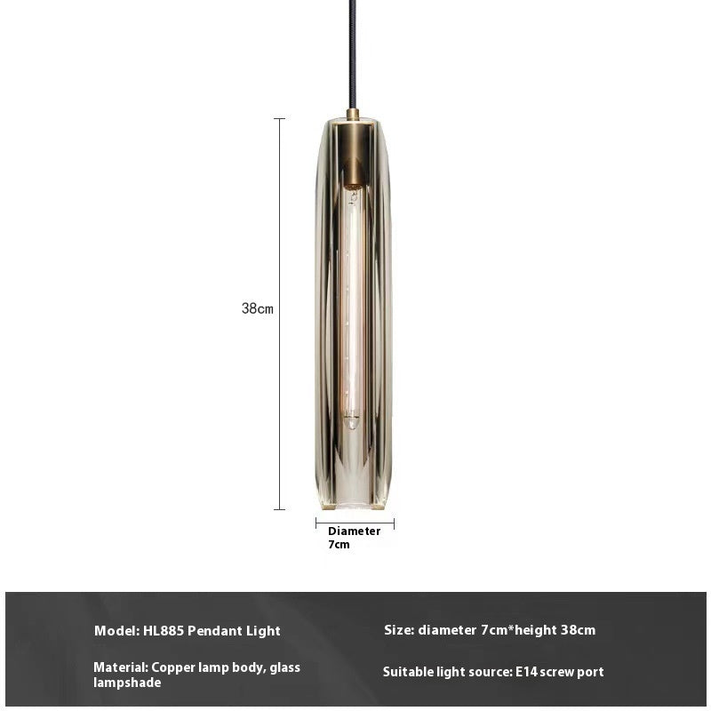 Simple Post-modern Bedroom Bedside Crystal Chandelier