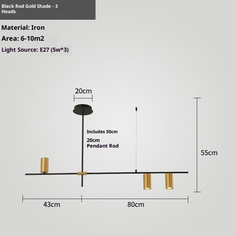 Nordic Retractable Boom Pendant Light