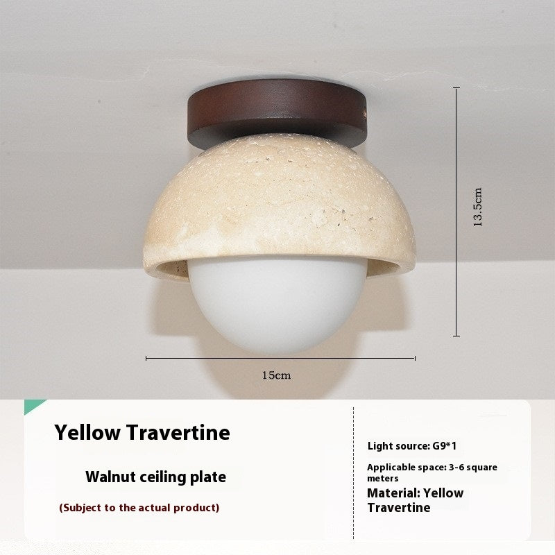 Silent Wind Aisle Balcony Yellow Hole Black Cave Stone Ceiling Light