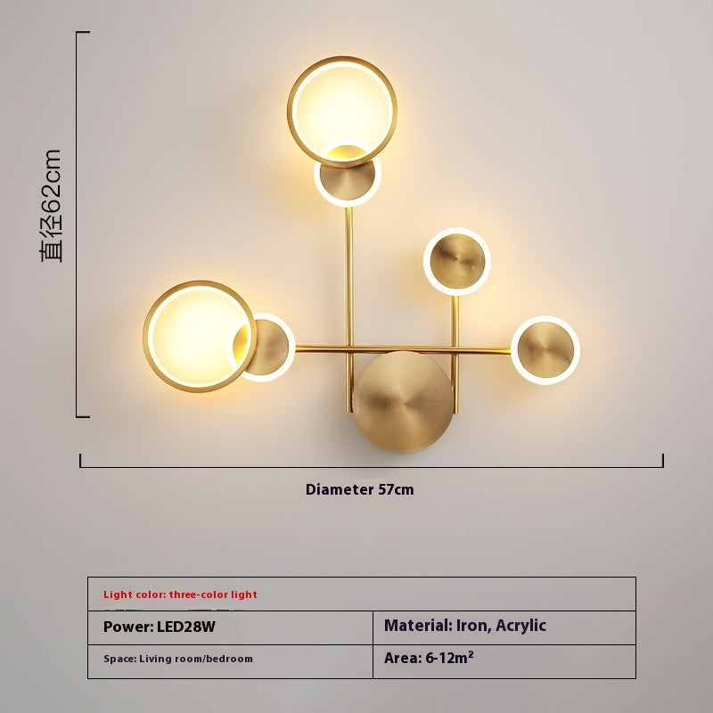 Creative Bedroom Bedside Lamp Modern Minimalist Wall Lamp