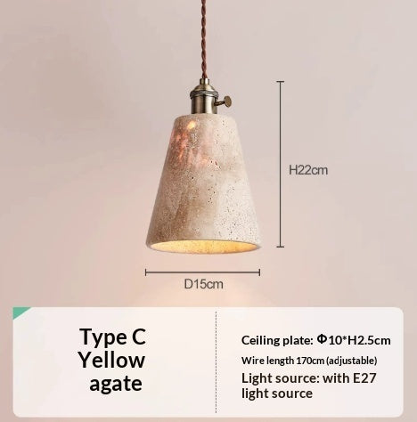 Modern Stone Pendant Chandelier LED