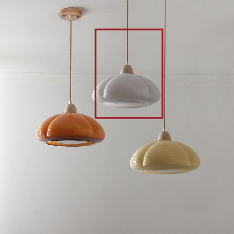 Mid-ancient Log Cream Style Pumpkin Chandelier