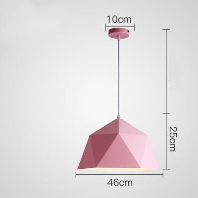 Colorful Geometric Iron Pendant Light