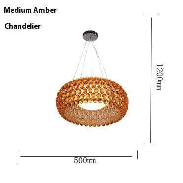 Modern Minimalist Living Dining Room Bedroom Shopping Mall Gem Chandelier