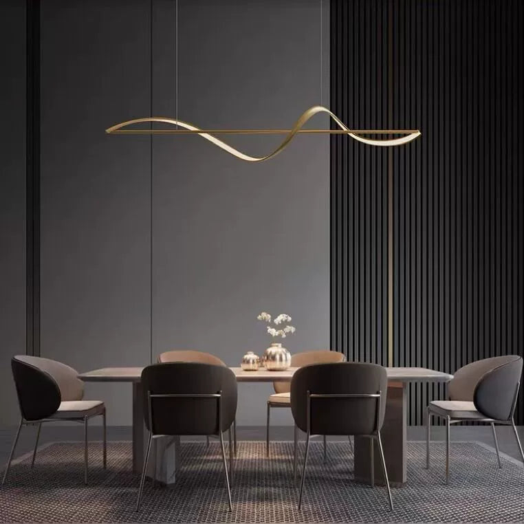 Crystal Linear Pendant Chandelier Minimalist