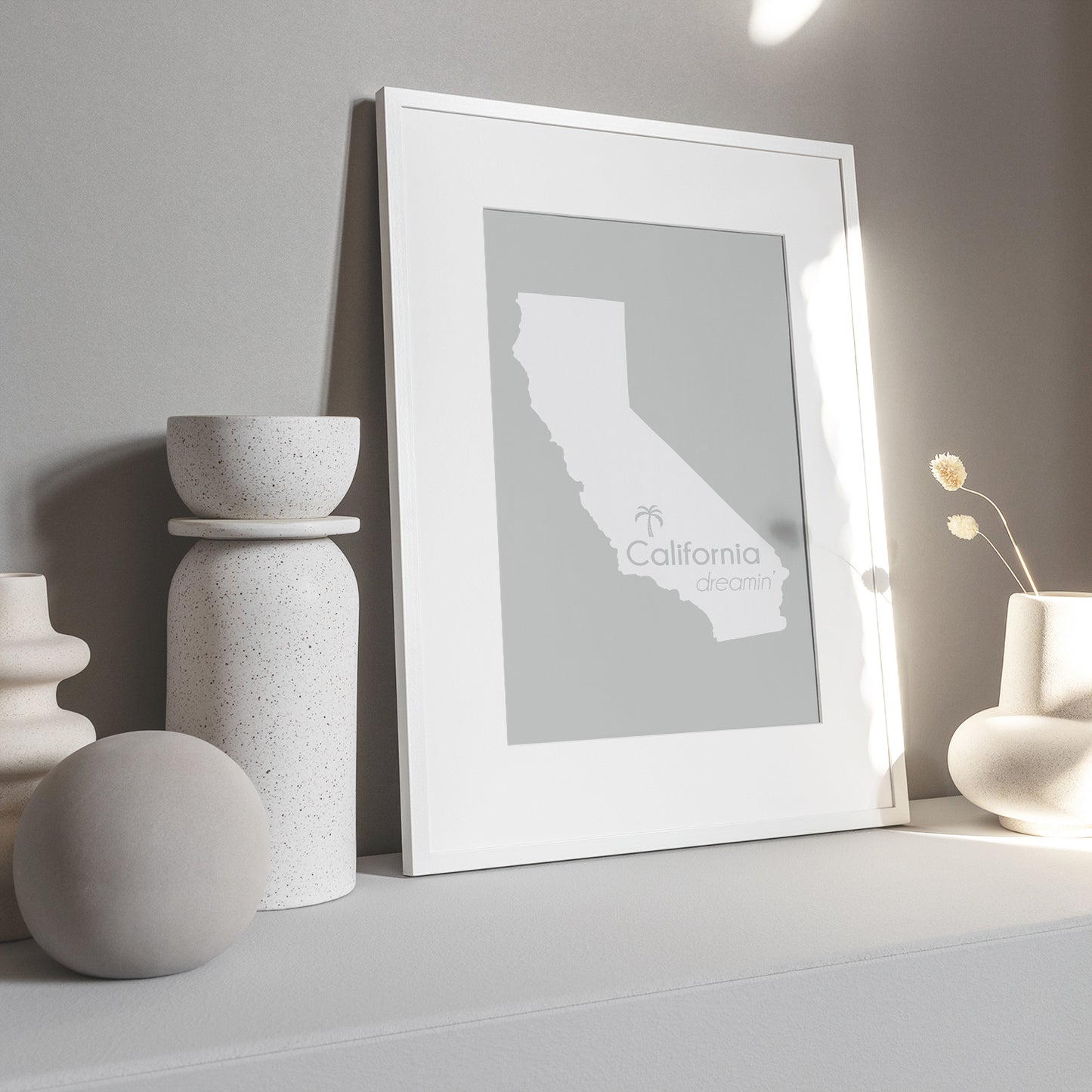 California State Wall Art Print