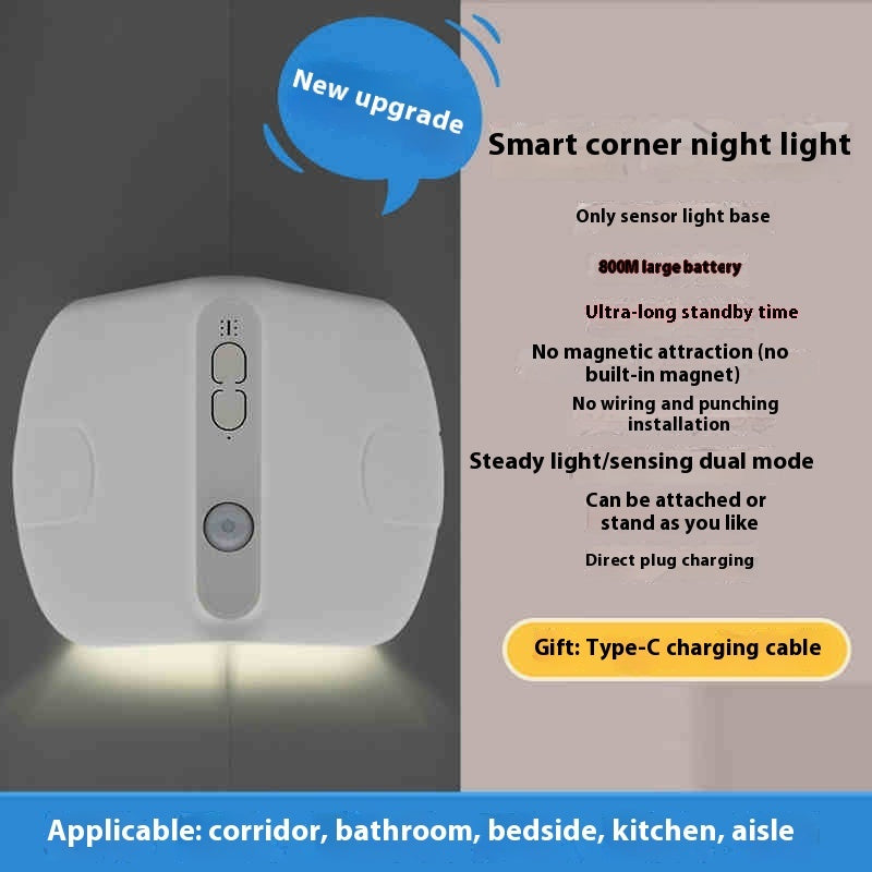 Castle Small Night Lamp Corner Wall Protector Anti-collision Decoration Ambience Light