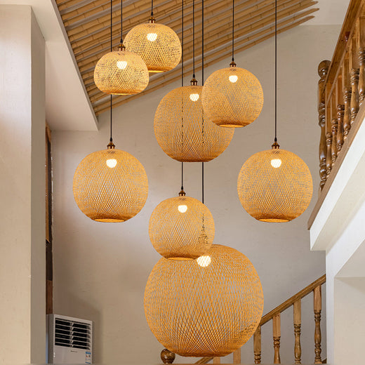 Zen Pastoral Pendant Light Minimal Tea Room