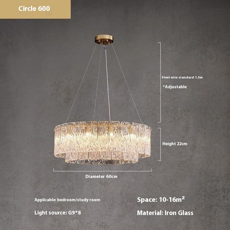 Italian Light Luxury Chandelier Lamp In The Living Room Household Atmosphere