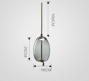 Nordic Glass Pendant Chandelier Single Head
