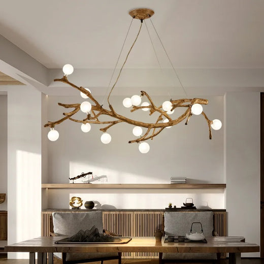 Zen Tree Branch Pendant Chandelier Wabi Sabi