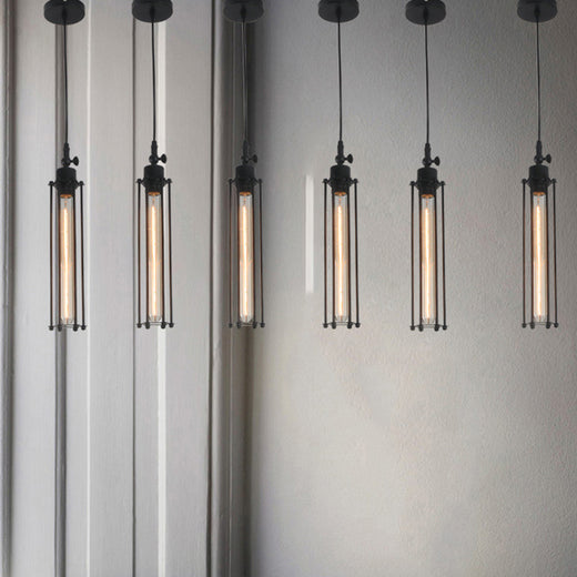 Crystal Flute Iron Pendant Droplight