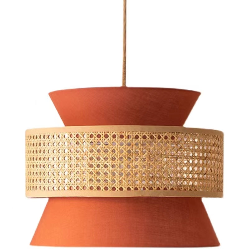 Rattan Woven Pendant Light - Hand-Woven Design