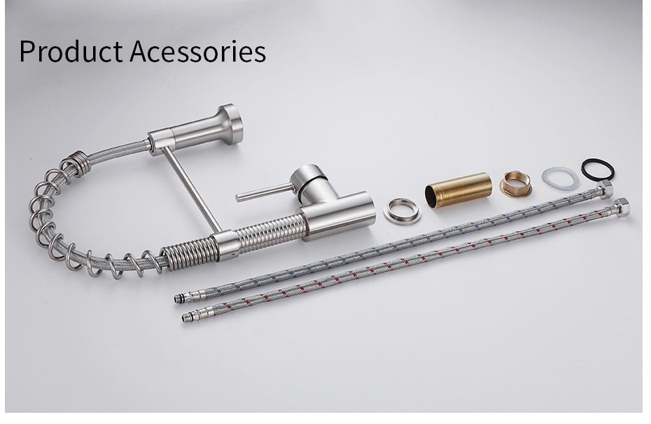 Kitchen Faucets Brushed Nickel Faucets for Kitchen Sink Pull Down